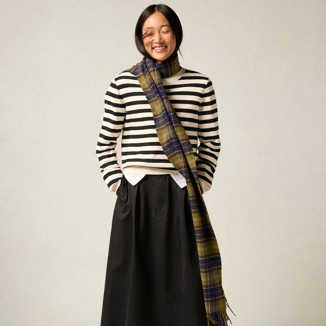 Barbour Ladies Tartan Lambswool Scarf