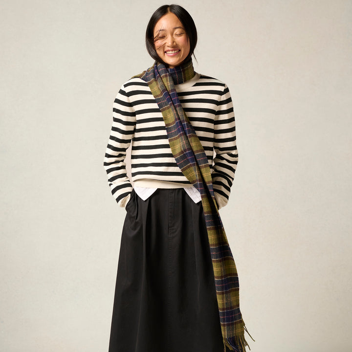 Barbour Ladies Tartan Lambswool Scarf