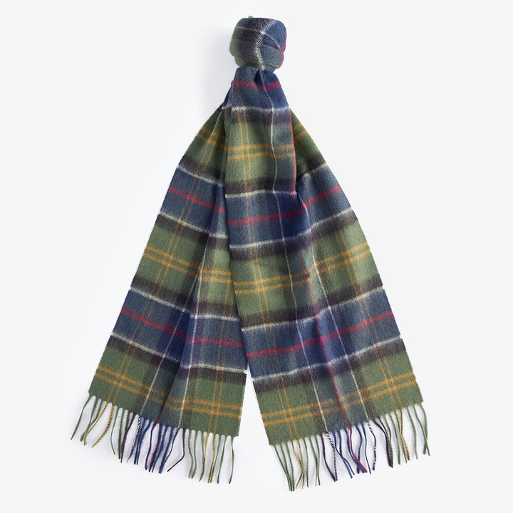 Barbour Wool Cashmere Tartan Scarf