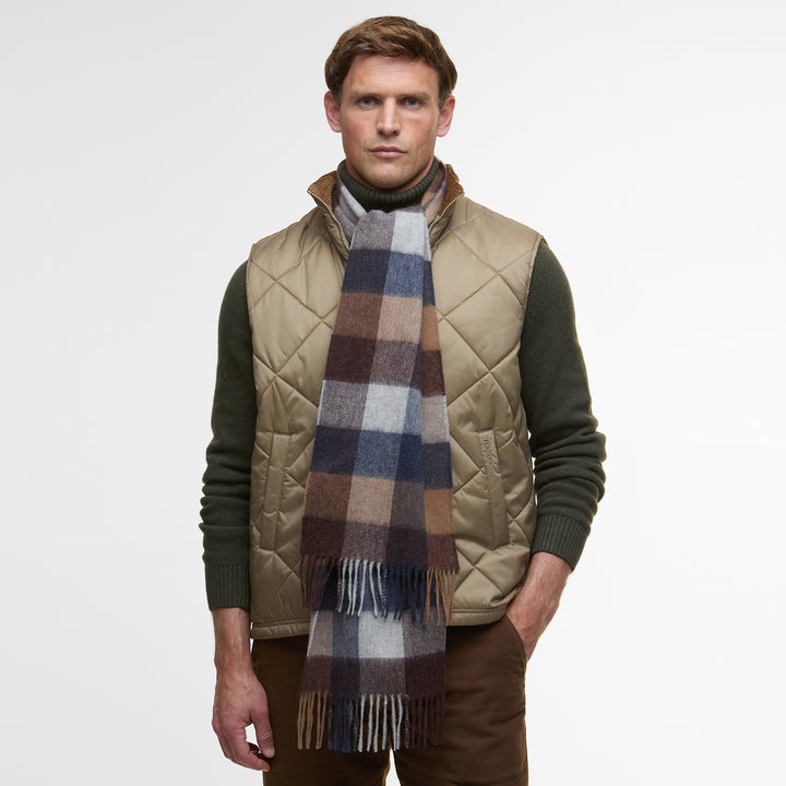 Barbour Lambswool Tattersall Scarf
