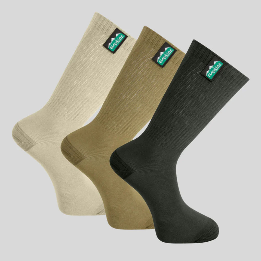 Ridgeline Mid Length Cotton Light Work Socks