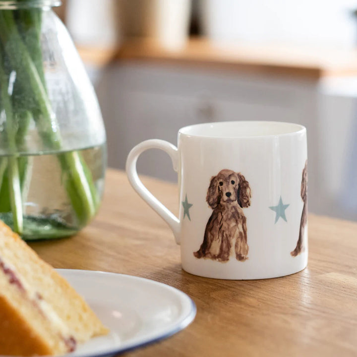 Rebecca Pitcher China Mug Golden Cocker Spaniel