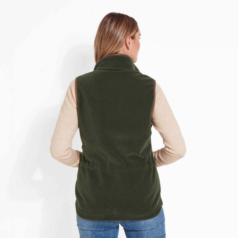 Schoffel Ladies Lyndon Fleece Gilet#Forest Green