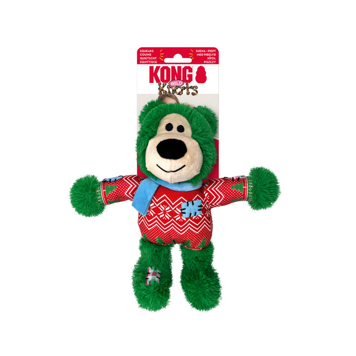 Kong Holiday Wild Knots Bear Assorted