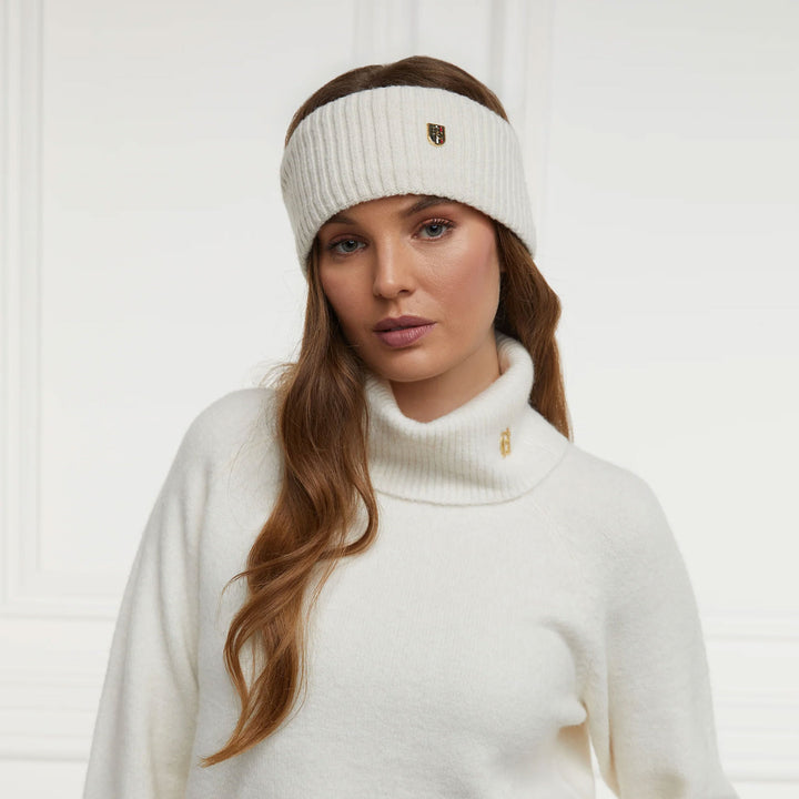 The Holland Cooper Ladies Burghley Head Band in Cream#Cream