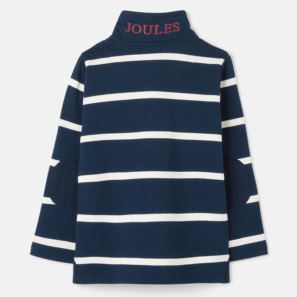 Joules Boy Captain Stripe Overhead 1/2 Zip Sweatshirt