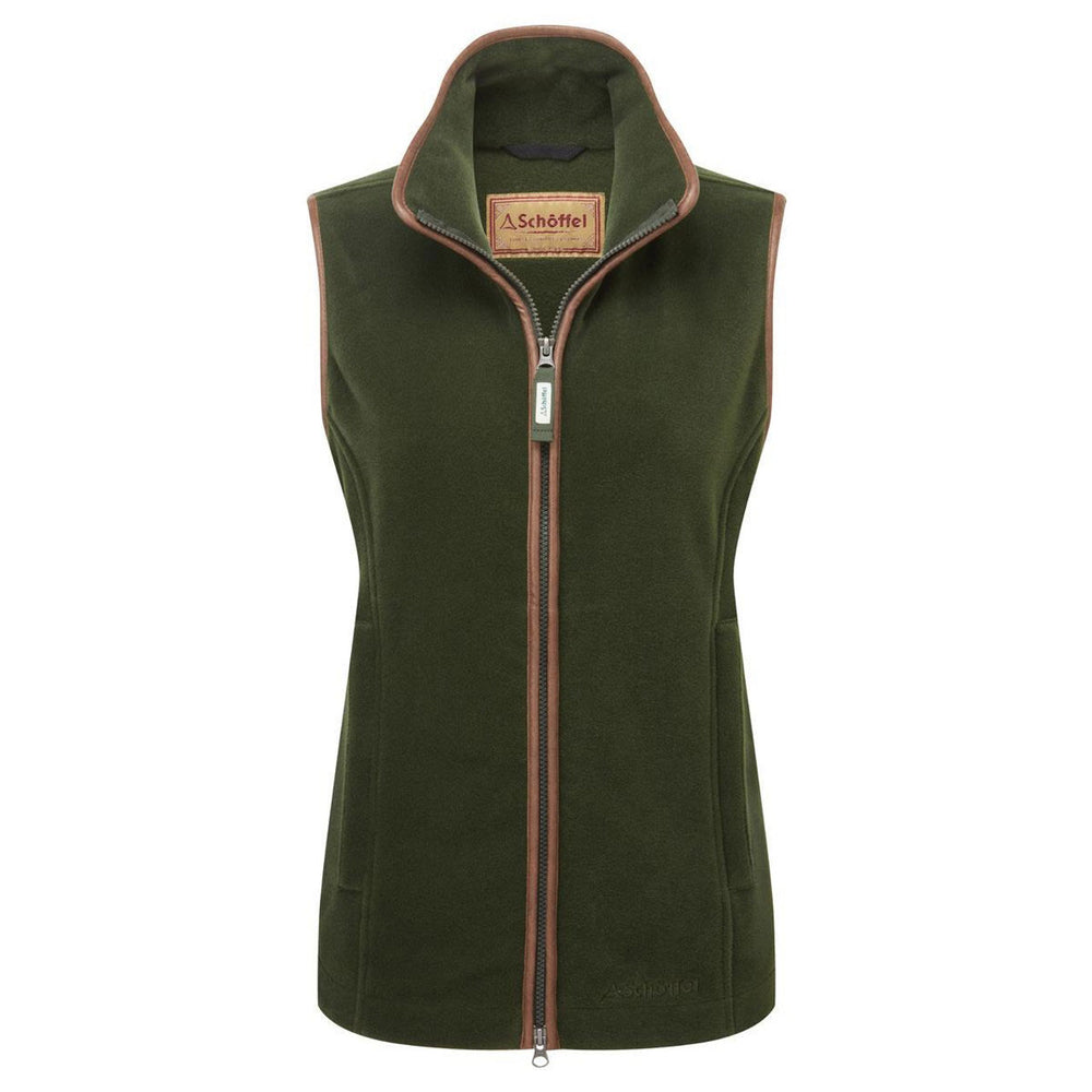 Schoffel Ladies Lyndon Fleece Gilet#Forest Green