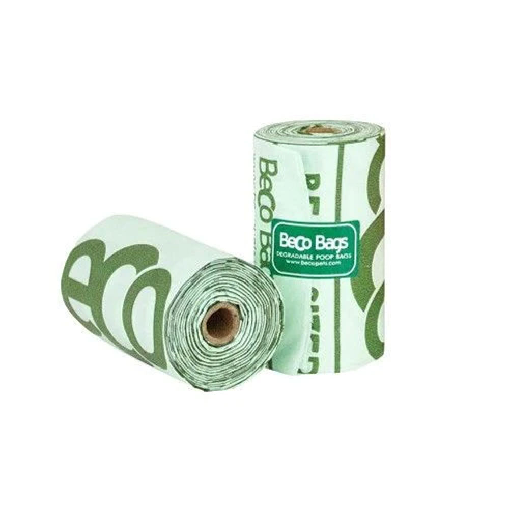 The Beco Single Roll Compostable Poop Bags (12) in Green#Green