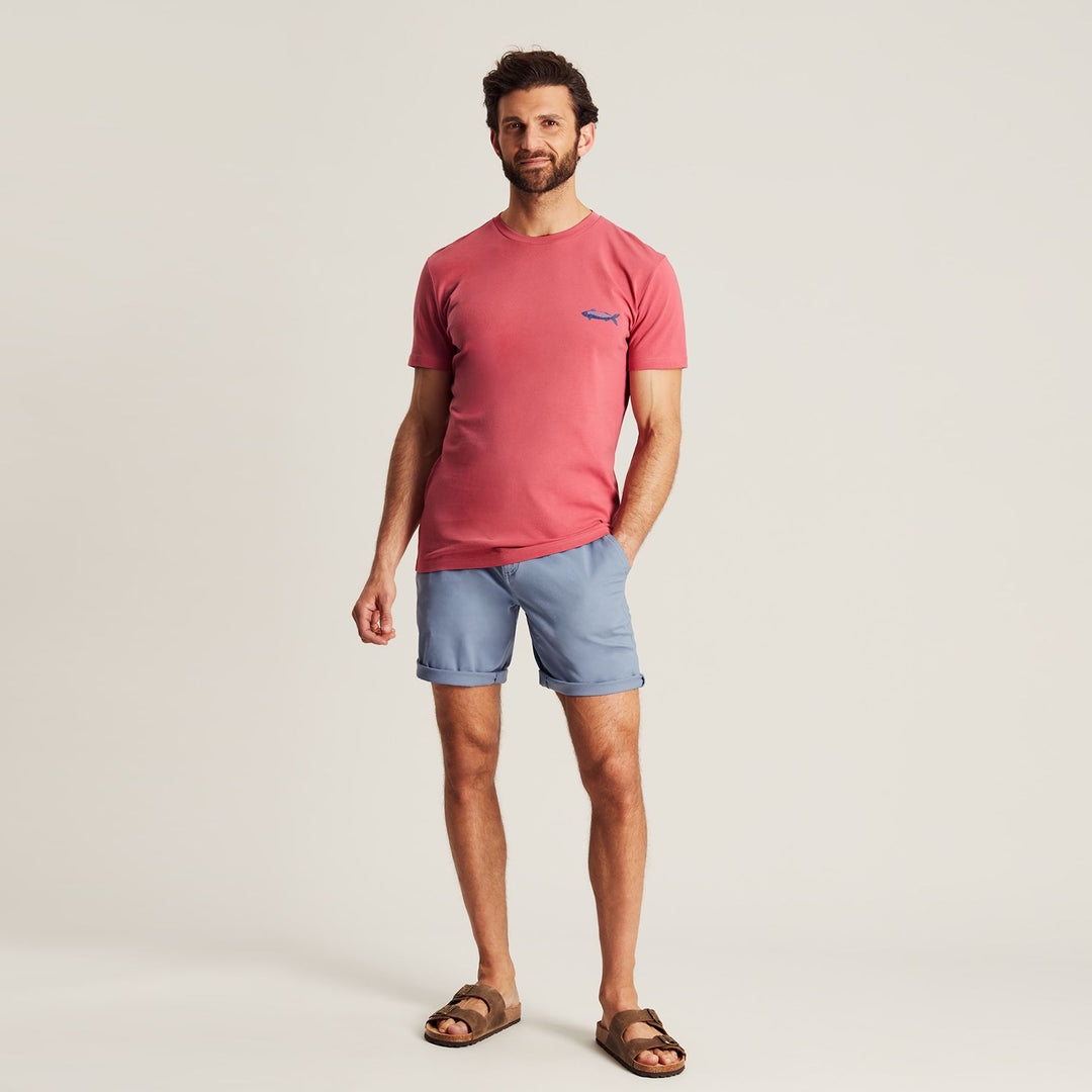 The Joules Mens Dockside Chino Shorts in Blue#Blue