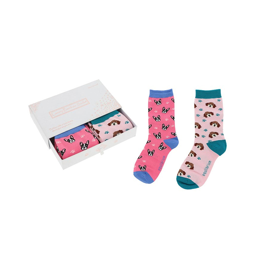 Bamboo Socks Gift Box Dogs