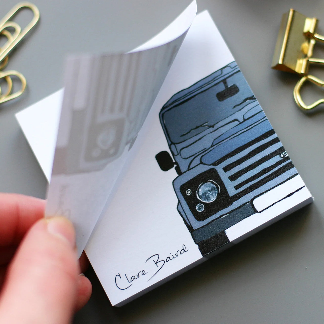 Land Rover Note Card Printable Clare Baird Land Rover Sticky Notes | Millbry Hill