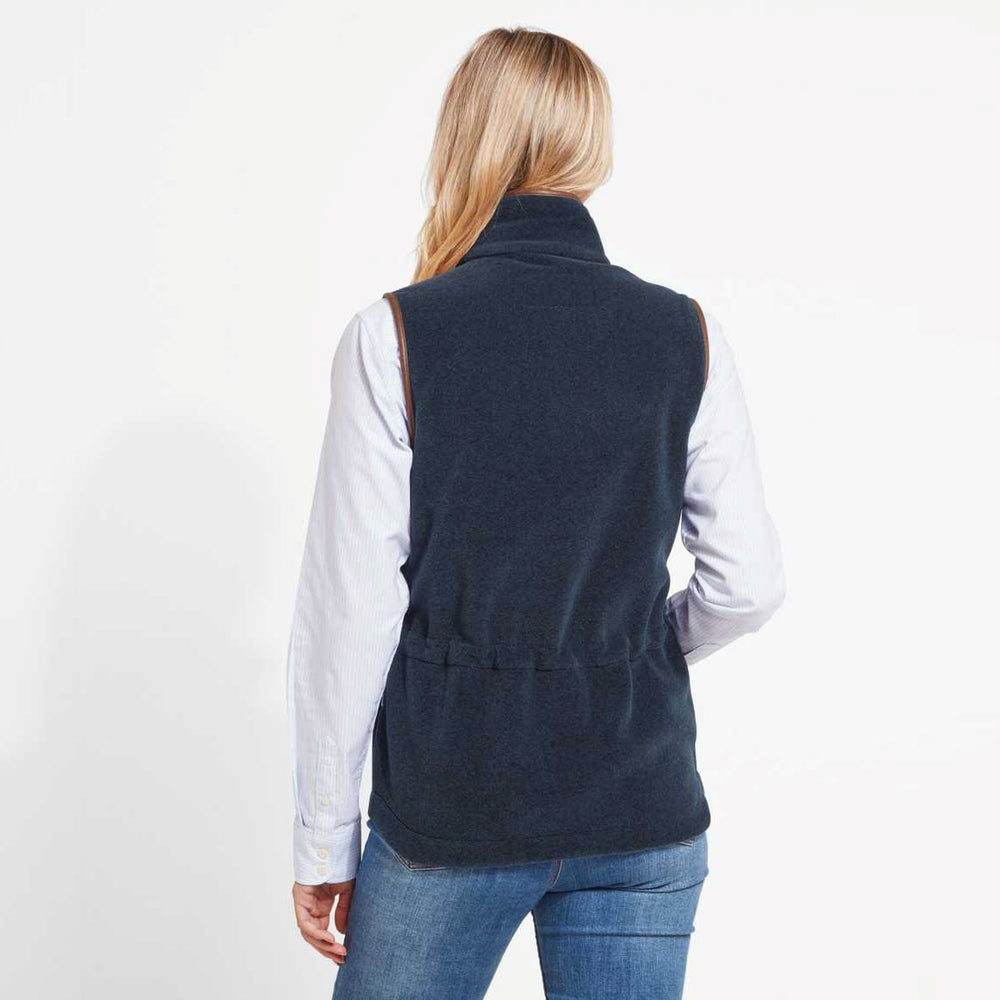 Schoffel Ladies Lyndon Fleece Gilet#Petrol Blue