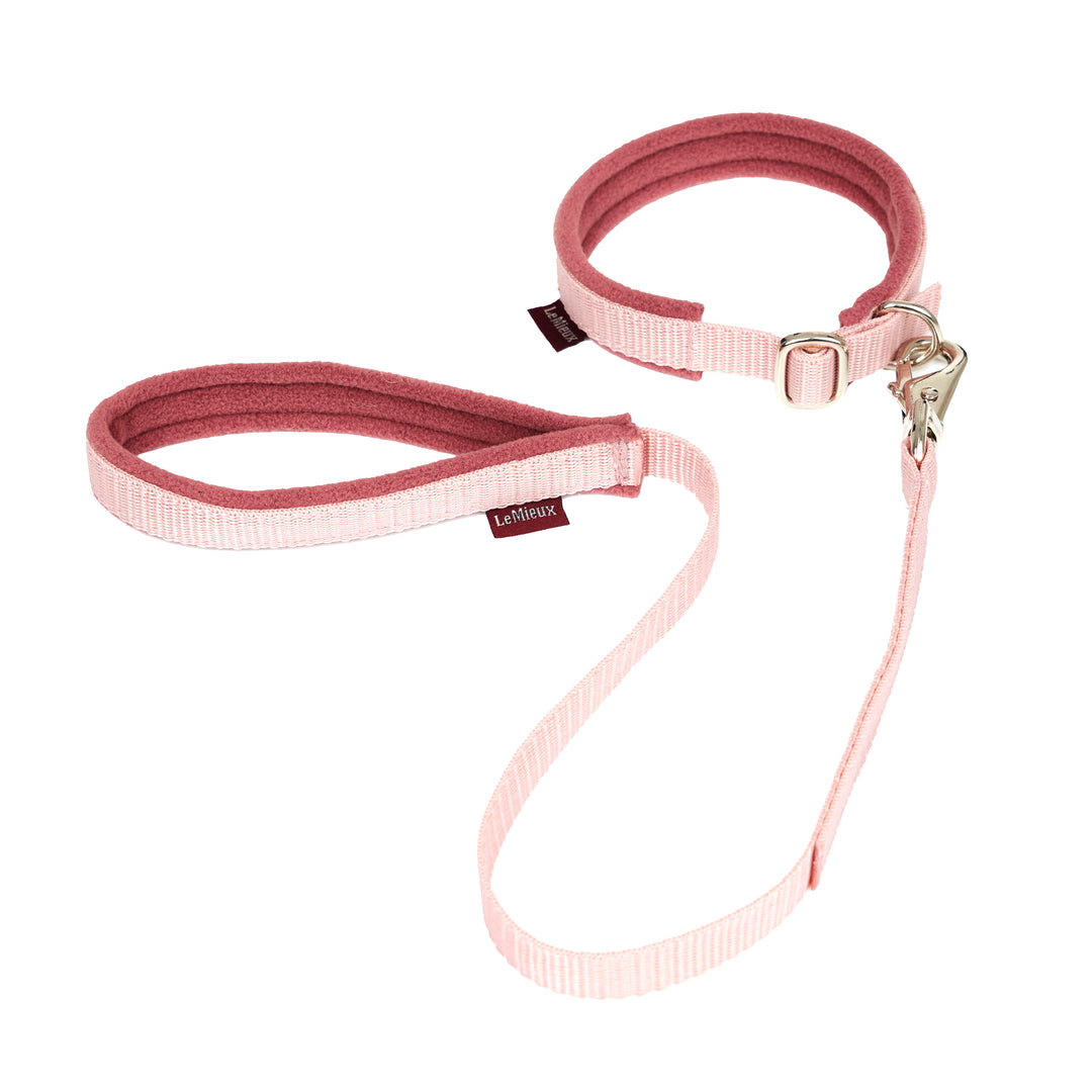 The LeMieux Toy Dog Collar & Lead in Pink Quartz#Pink Quartz