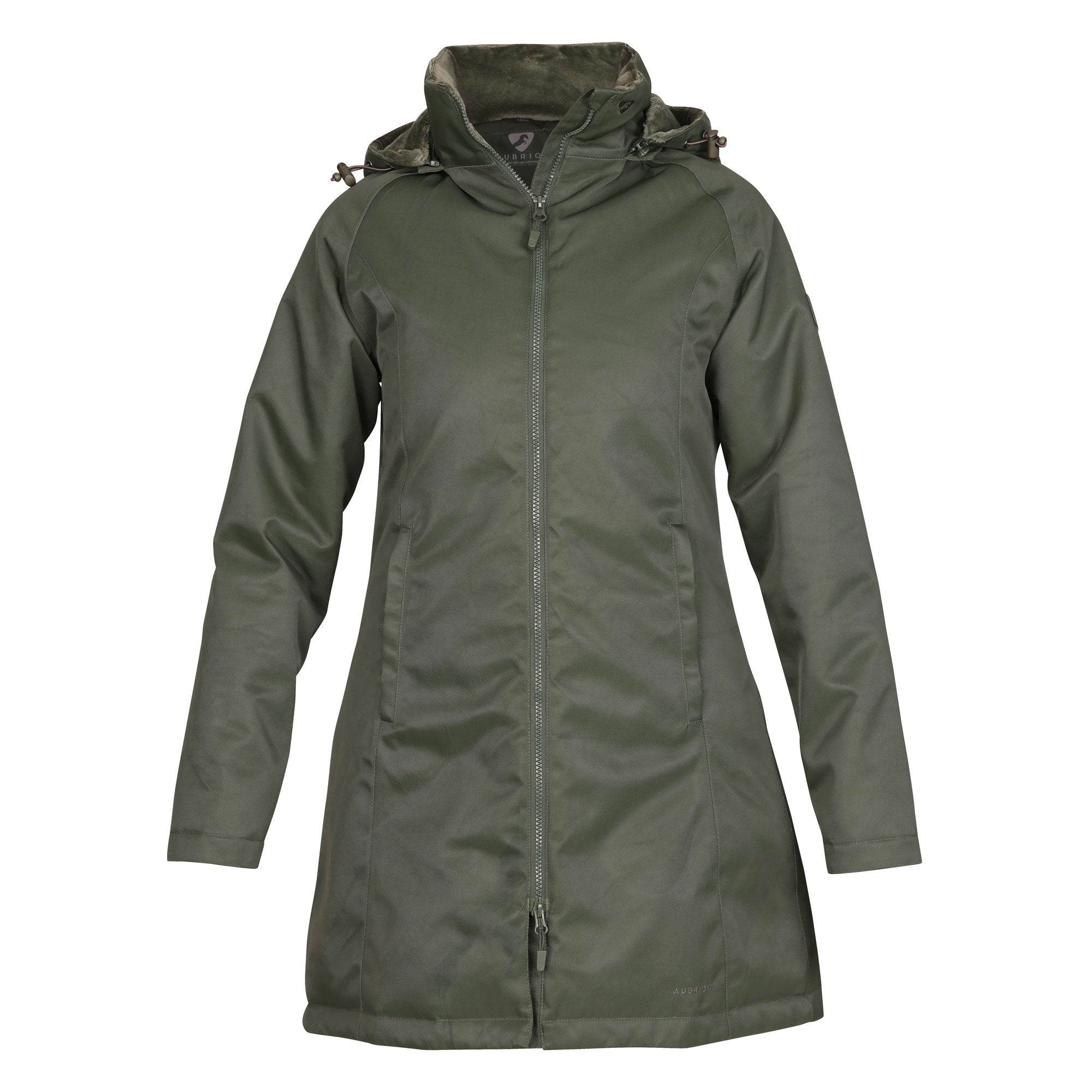 Green waterproof shop coat ladies