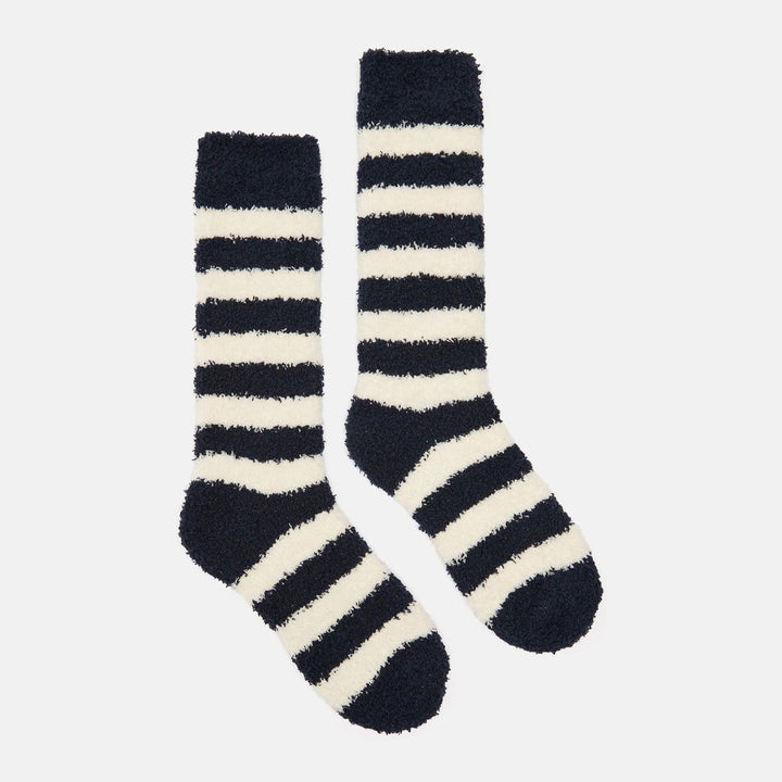 Joules Ladies Fluffy Stripe Socks