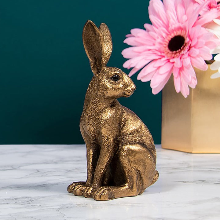 Reflections Bronze Hare Sitting