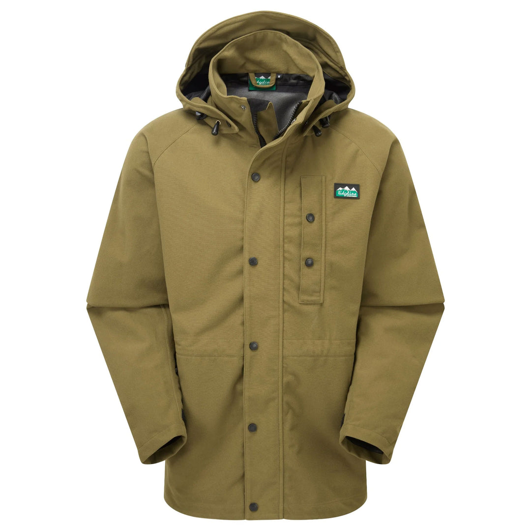 The Ridgeline Mens Monsoon Classic Jacket in Brown#Brown