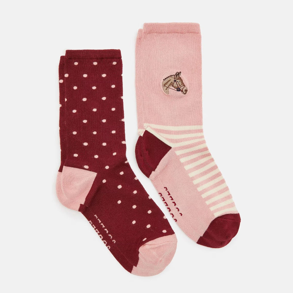 Joules Ladies Everyday Socks 2 Pack