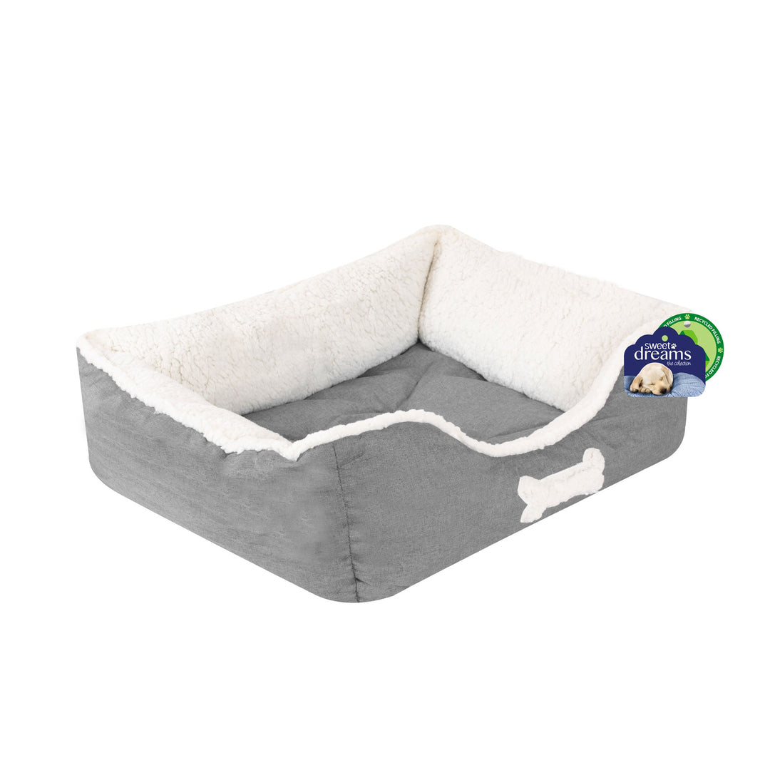 The Smart Choice Linen Pet Bed in Grey#Grey