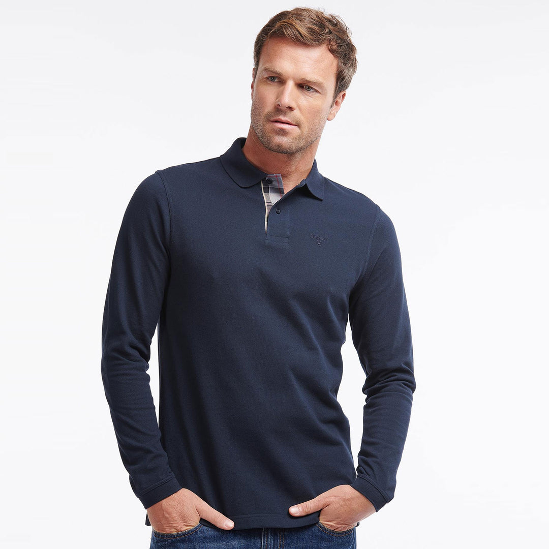 Barbour Mens Essential Long Sleeve Sports Polo