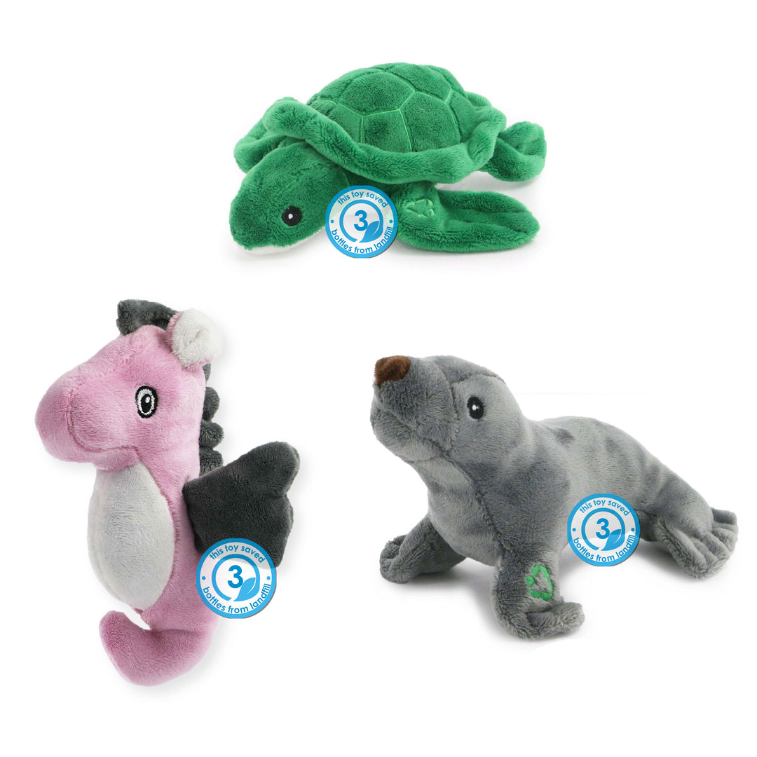 Ancol Mini Made From Turtle/Seal/Seahorse Dog Toy