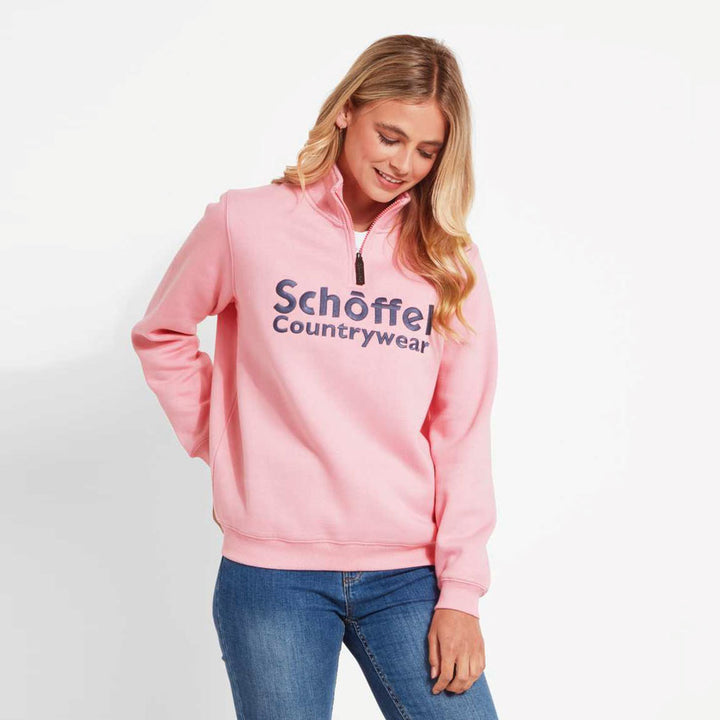 The Schoffel Ladies St Issey Sweatshirt in Dusky Pink#Dusky Pink