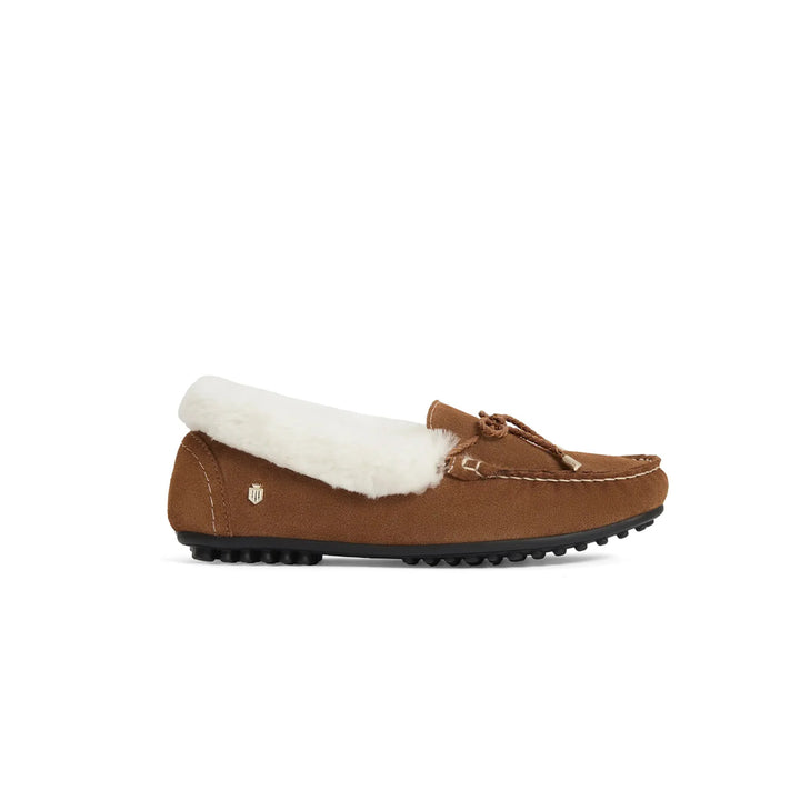 Fairfax & Favor Ladies Henley Shearling Lined Slippers