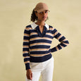 Joules Ladies Maddie Striped V Neck Jumper