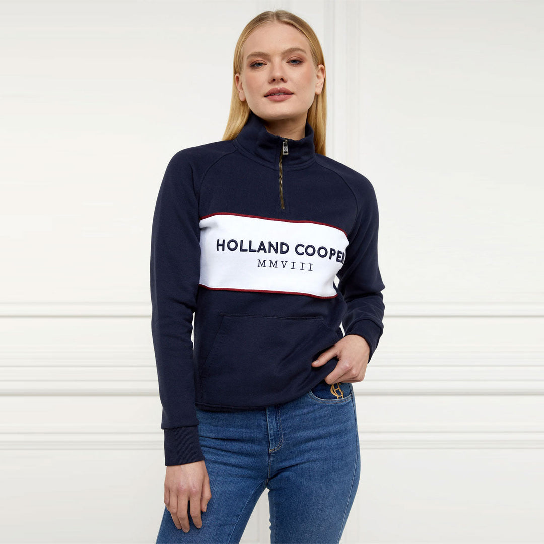 Holland Cooper Ladies Sporting Heritage Zip Henley