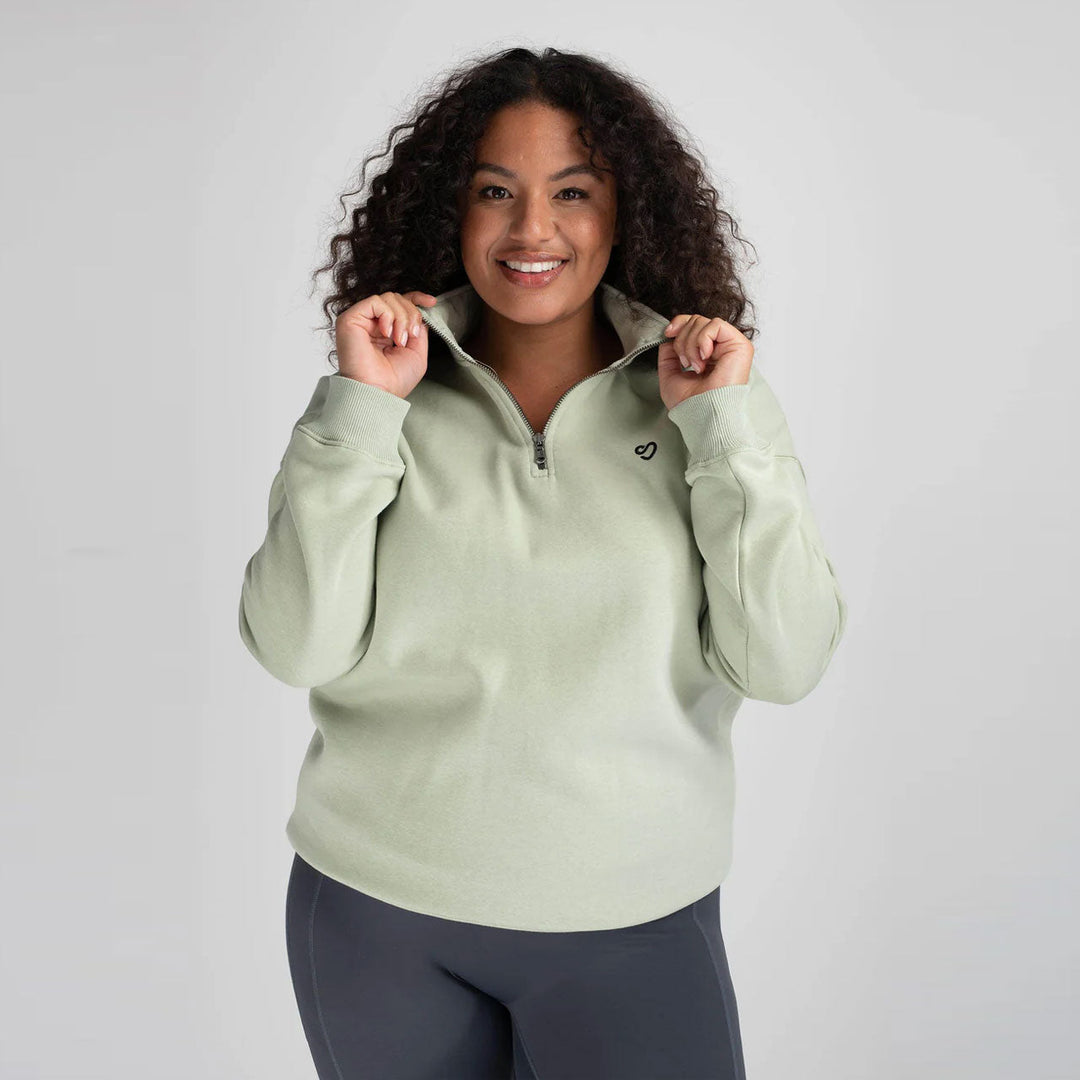 Mochara Ladies Half Zip Sweatshirt