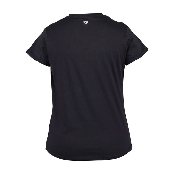 The Aubrion Ladies Repose T-Shirt in Black#Black