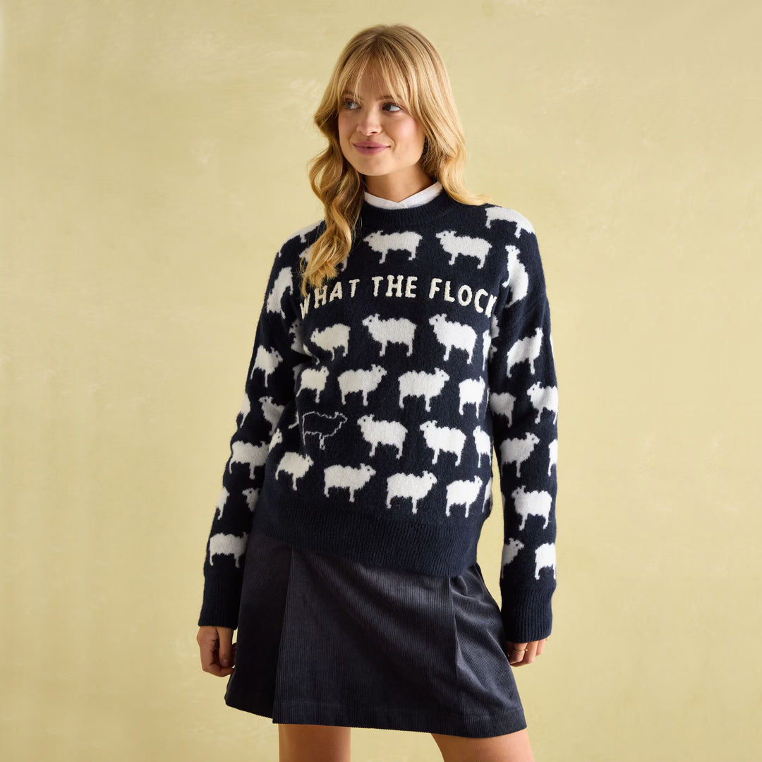 Joules Ladies What The Flock Jumper