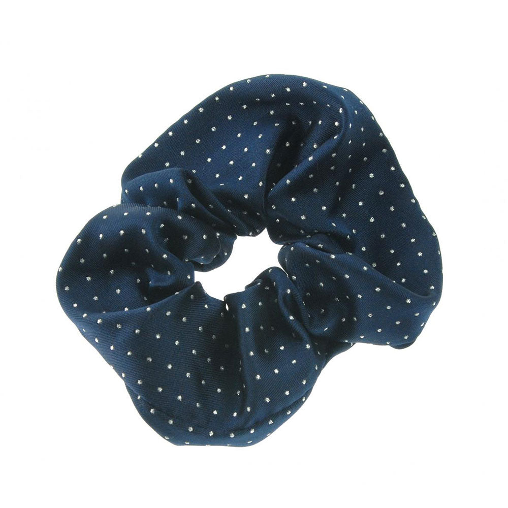 The ShowQuest Pin Spot Scrunchie in Navy#Navy