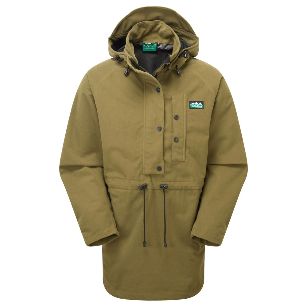 The Ridgeline Mens Monsoon Classic Smock in Brown#Brown