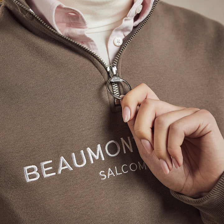 Beaumont & Bear Unisex Kingswear Quarter Zip Sweatshirt