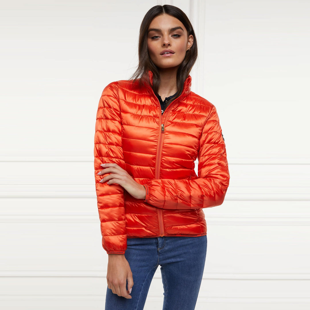 The Holland Cooper Ladies Hawling Packable Jacket in Red#Red