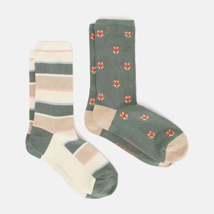 Joules Ladies Everyday Socks 2 Pack