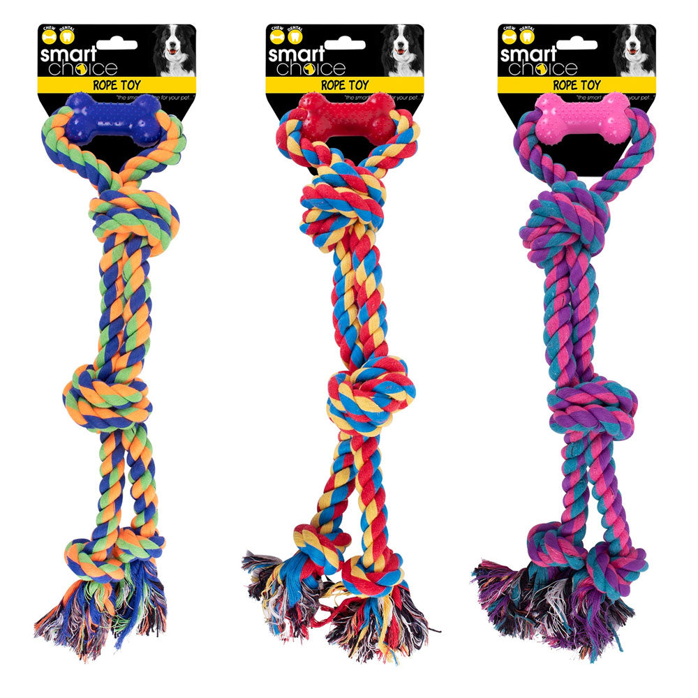 Smart Choice Rope Twisted Tug Dog Toy