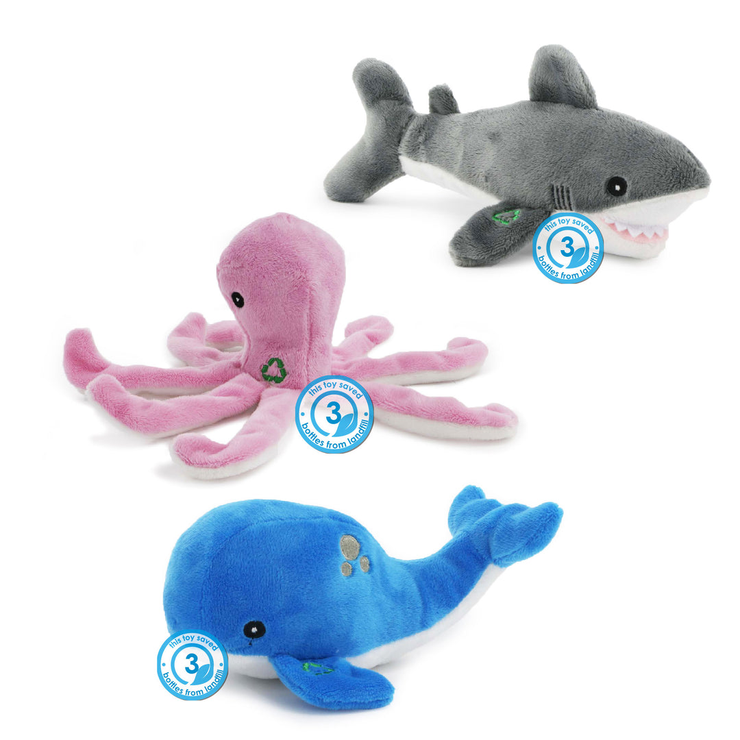 Ancol Mini Made From Shark/Whale/Octopus Dog Toy