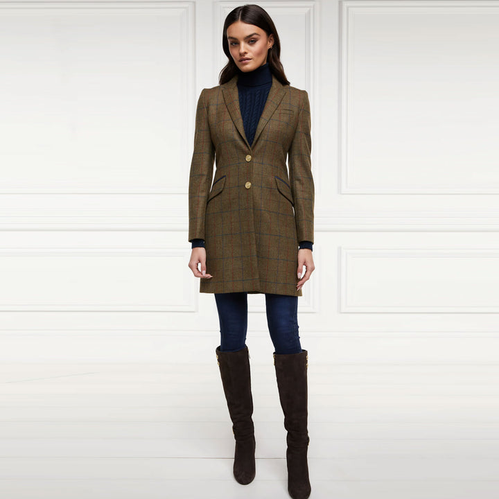 Holland Cooper Ladies Highgrove Coat in Green#Green