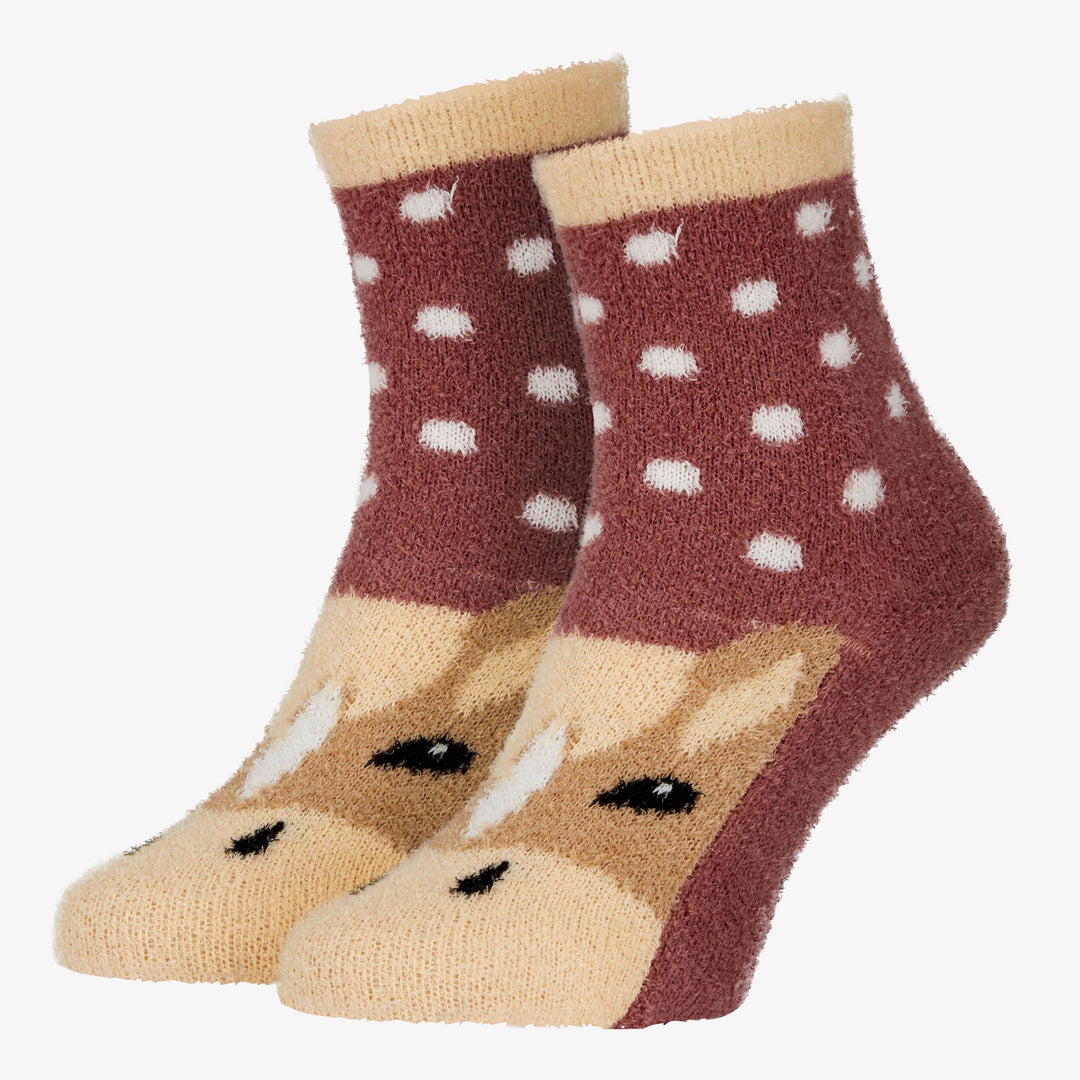 The LeMieux Mini Fluffy Character Socks in Orchid#Orchid
