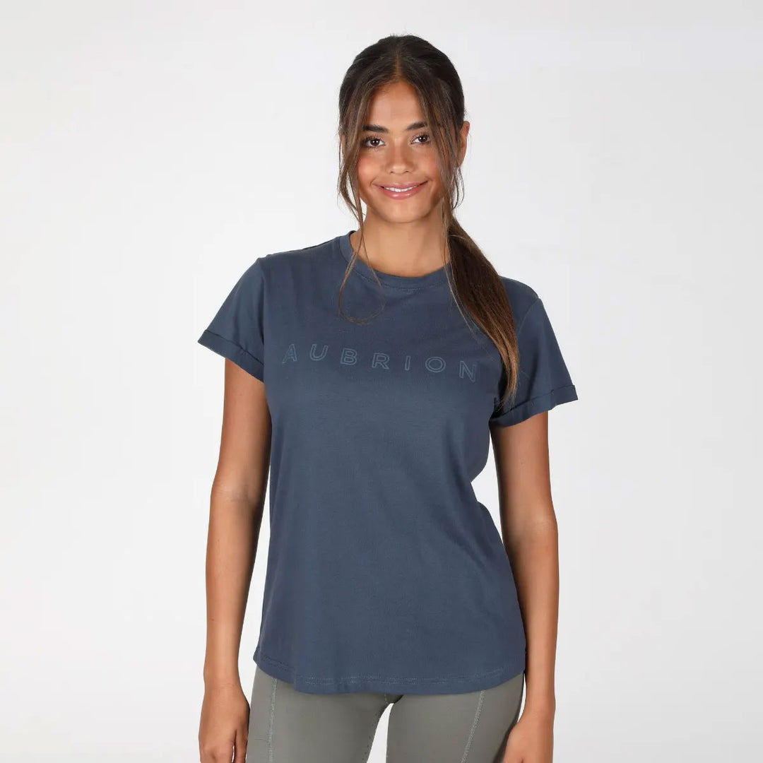 The Aubrion Ladies Repose T-Shirt#Navy