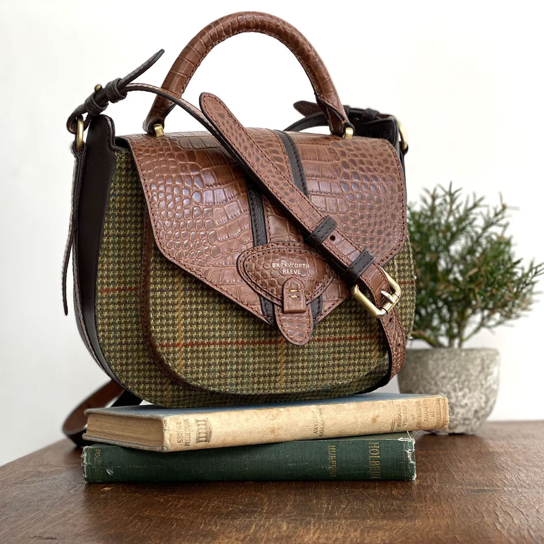 Barkworth Reeve Tweed Saddle Handbag