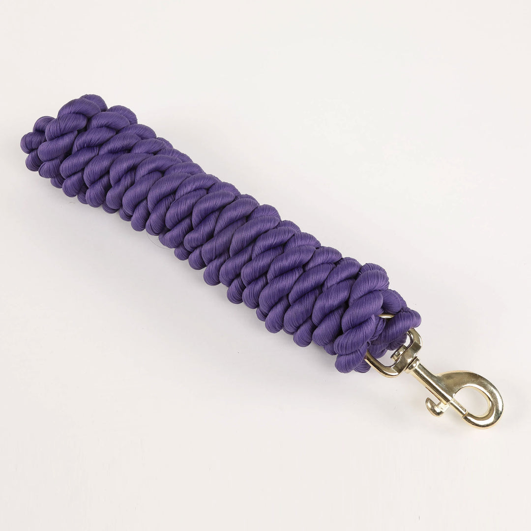 The Shires Extra Long Lead Rope 3m in Purple#Purple