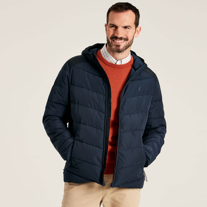 Joules Mens Pearson Padded Coat#Navy