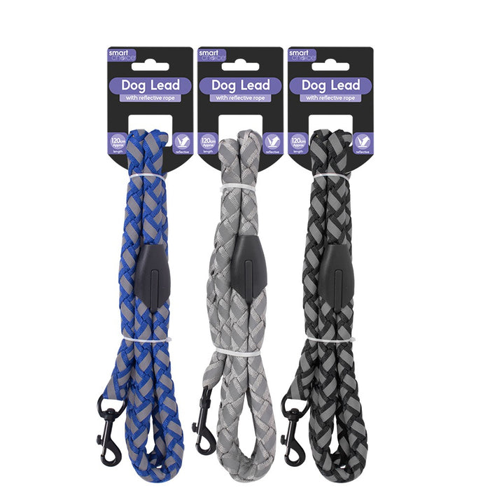 Smart Choice Strong Reflective Rope Dog Lead 120cm