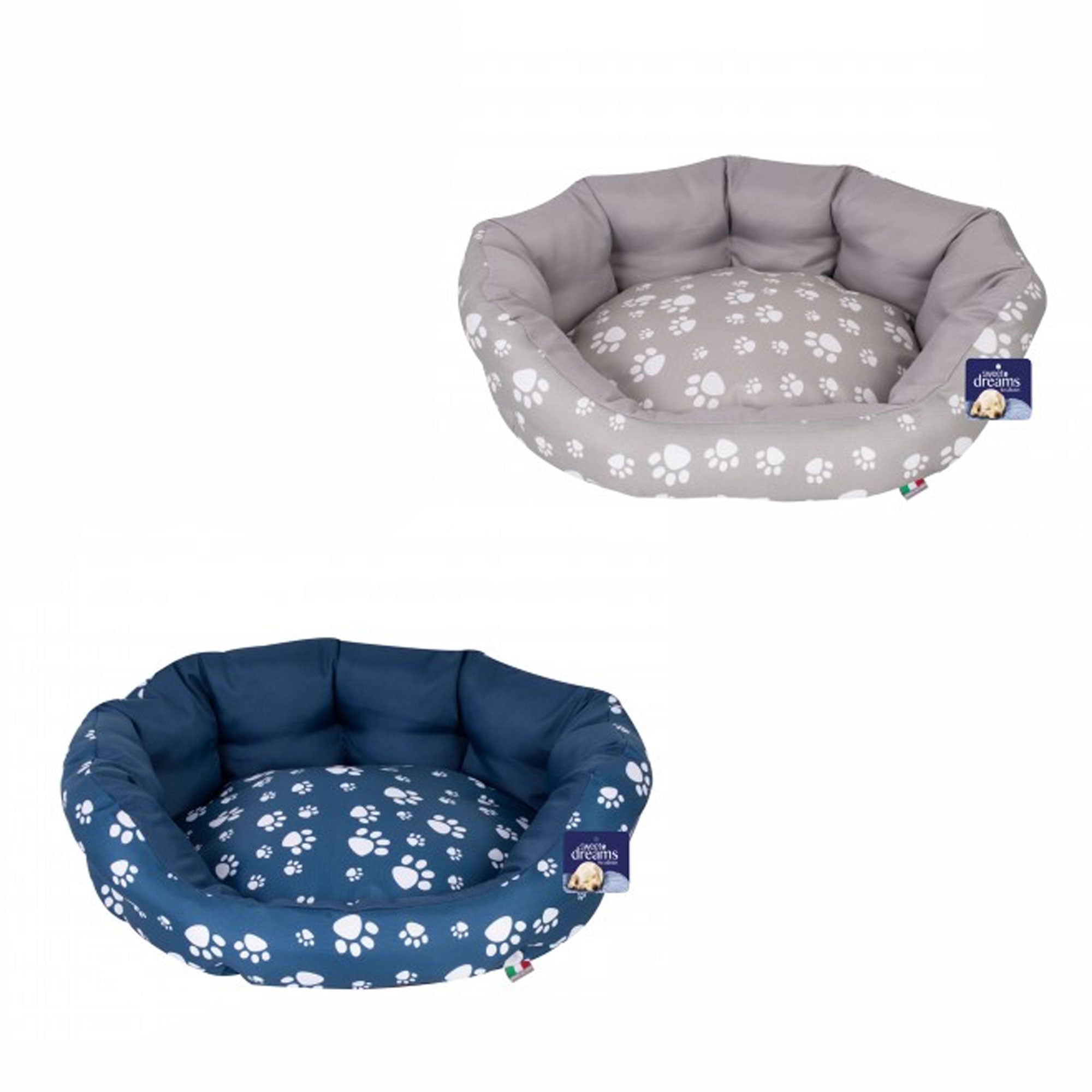 Paw print clearance dog bed