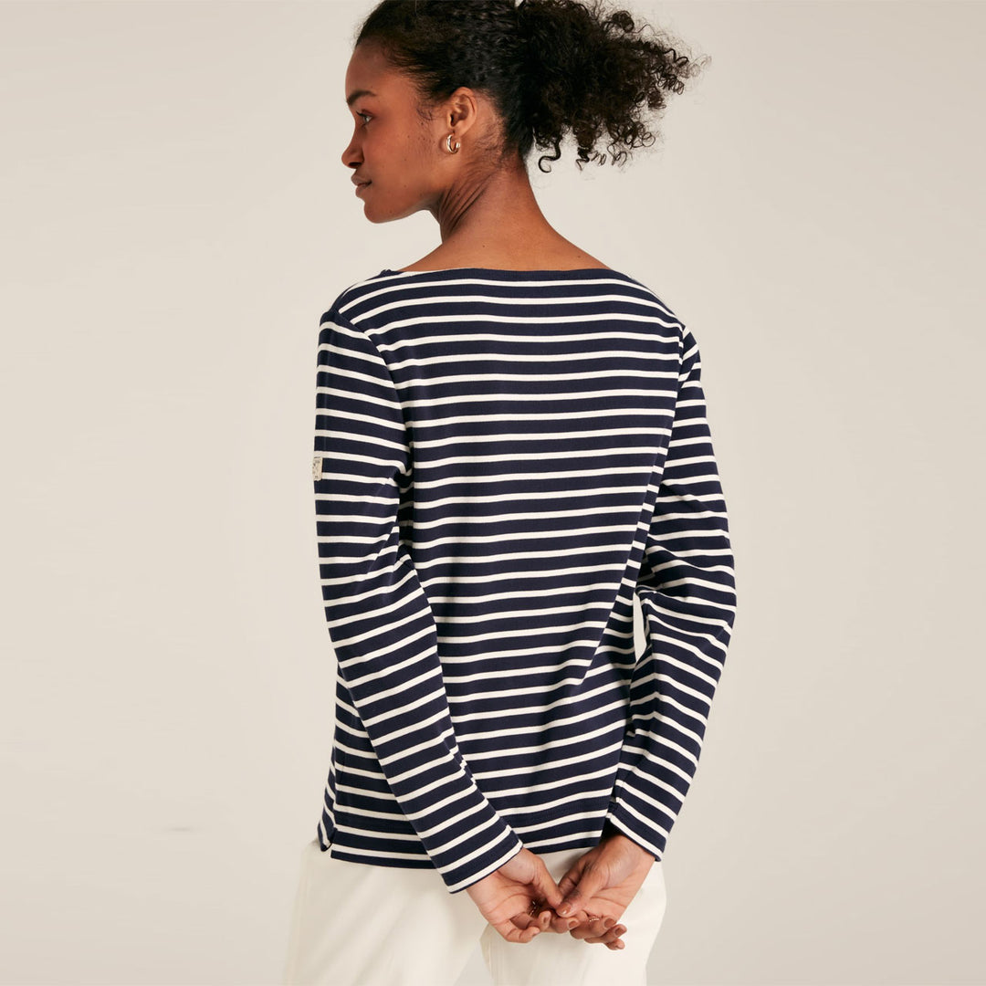 Joules Ladies New Harbour Stripe Top Back View