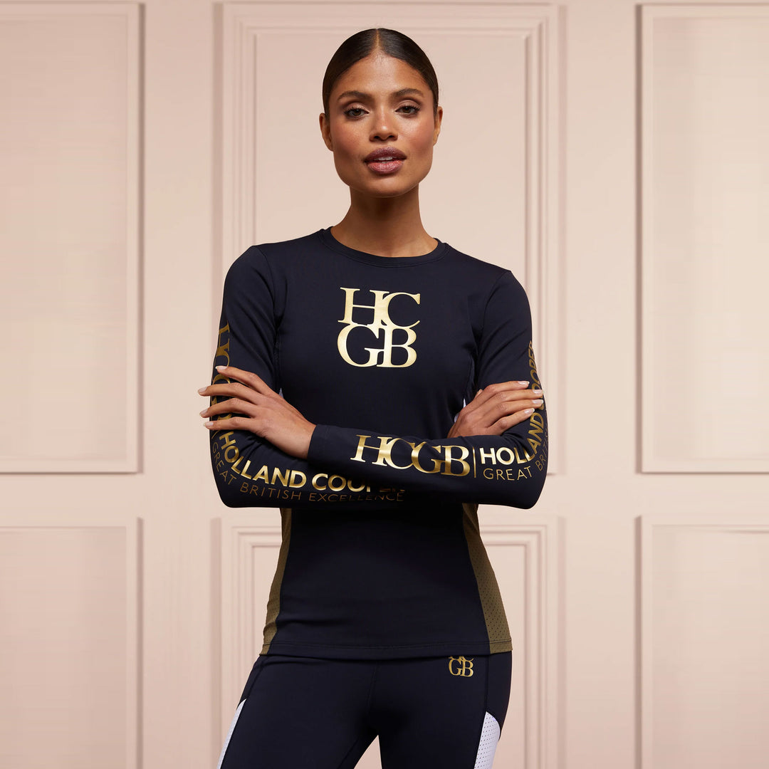 The Holland Cooper Ladies GB Thermal Baselayer in Ink#Ink
