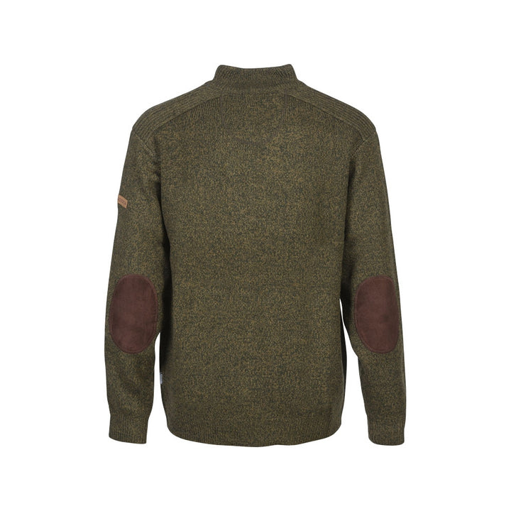 Percussion Mens Embroidered Sweater Zip Collar